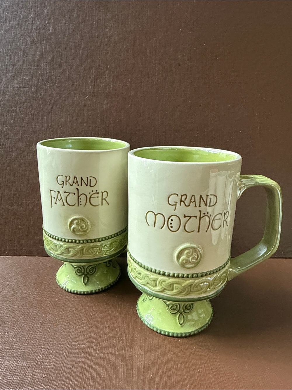 Grasslands Road Celtic Heritage Grandfather/Grandmother set mug